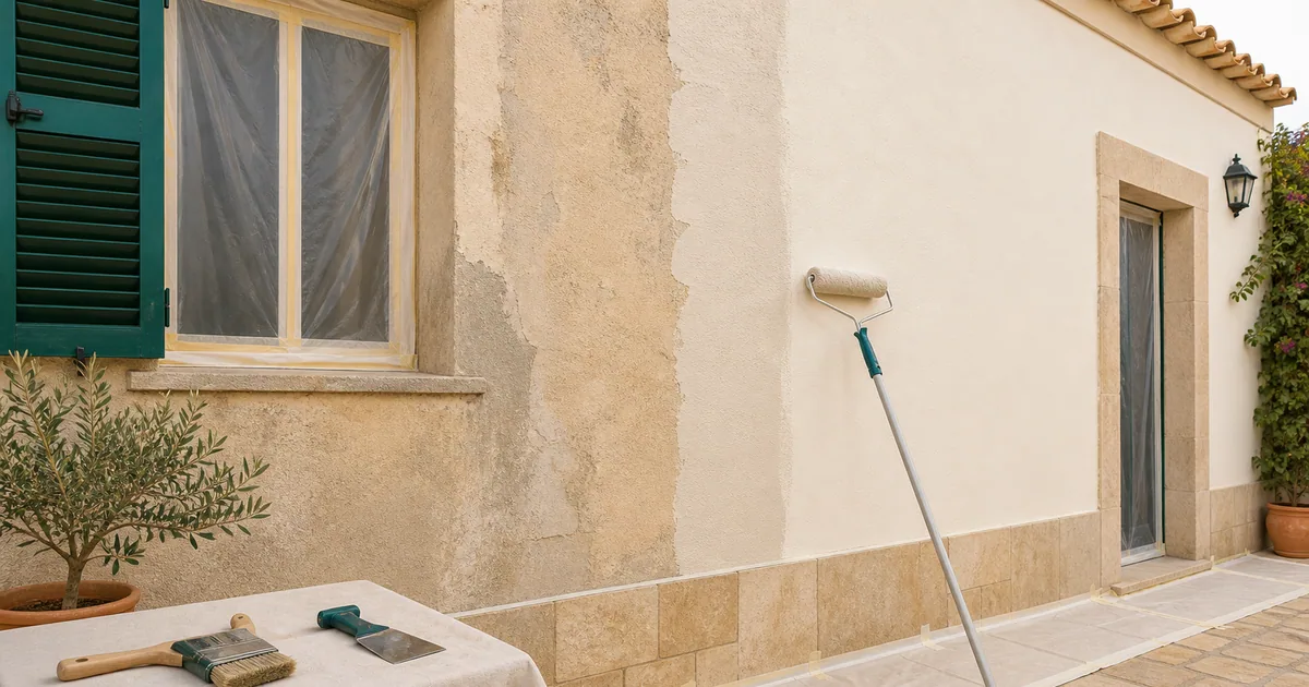 Cómo preparar y pintar una fachada sin calcular a ciegas